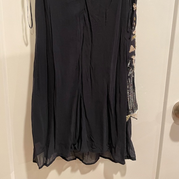 NWT Gracia Sequined Sparkle Navy Blue Mini Dress Sleeveless M - Picture 14 of 15